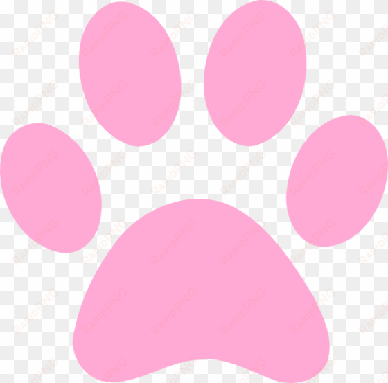 pink panther paw - pink dog paw print