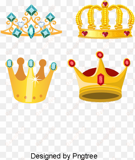 pink purple romantic crown, cute crown, princess crown, - illustration
