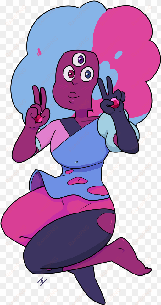 pink purple vertebrate fictional character violet cartoon - garnet png steven universe
