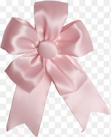 pink ribbon bow png - satin