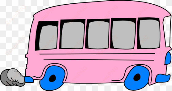 pink school bus clip art at clker - pink school bus clipart