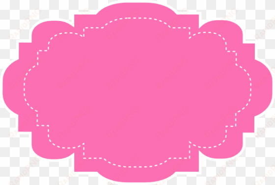 pink shape k clip art at clker - png frame pink vector