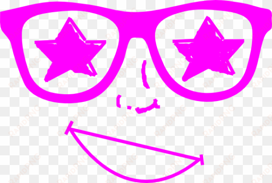 pink smiley star