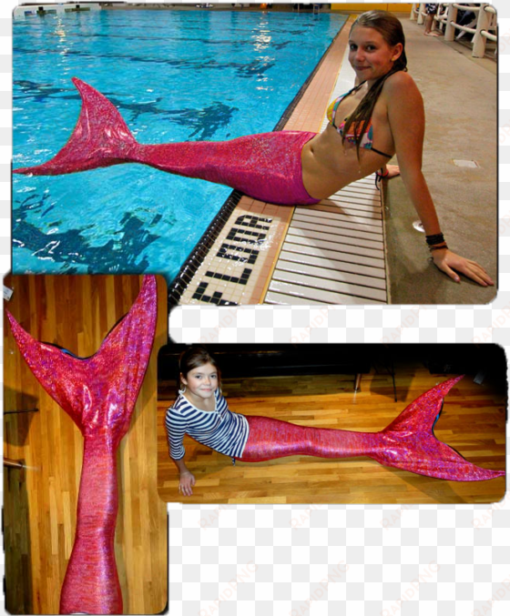 pink-tail - custom made fabric mermaid tail