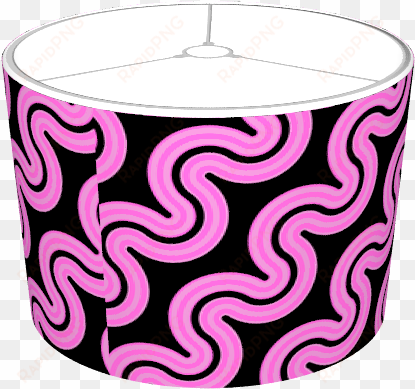 pink wavy lines - candle