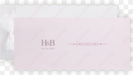 pink wedding invitation - envelope