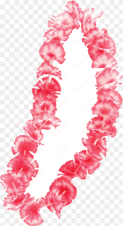 pink & white hawaiian flower lei