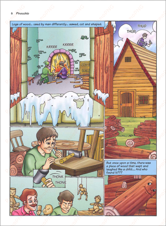 pinocchio puts a modern spin on a timeless tale - pinocchio: illustrated graphic novels [book]