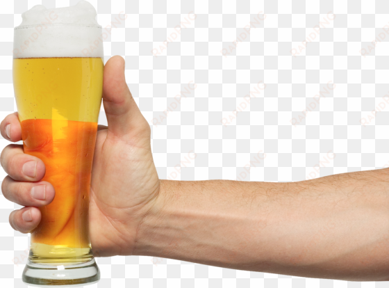 pint png stickpng download - holding beer png