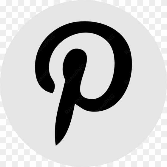 pinterest logo png white download - black pinterest logo transparent background