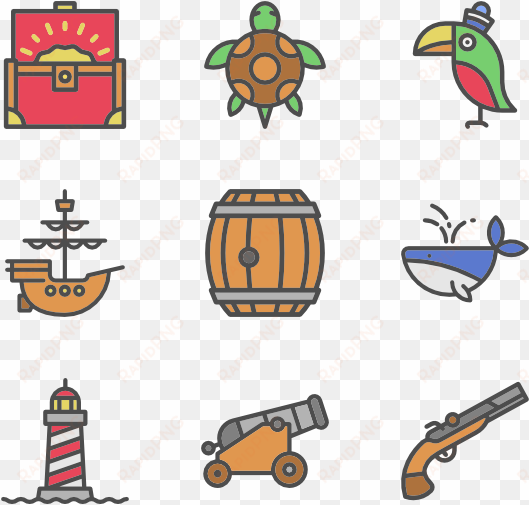 pirate set - treasures icon