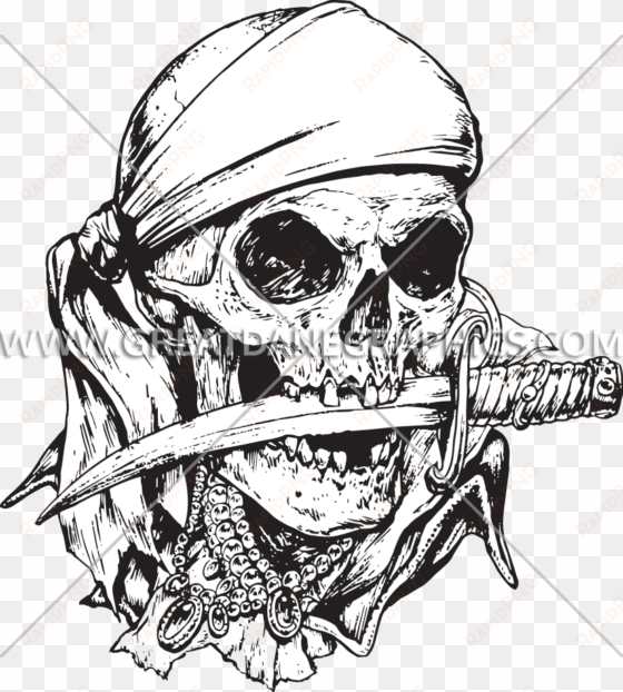 pirate skull - pirate skull knife