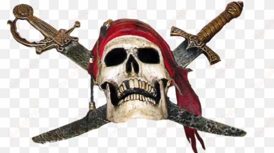 pirate skull png picture - iron-on