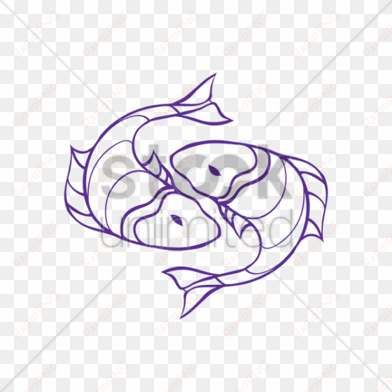 pisces drawing at getdrawings - vector graphics