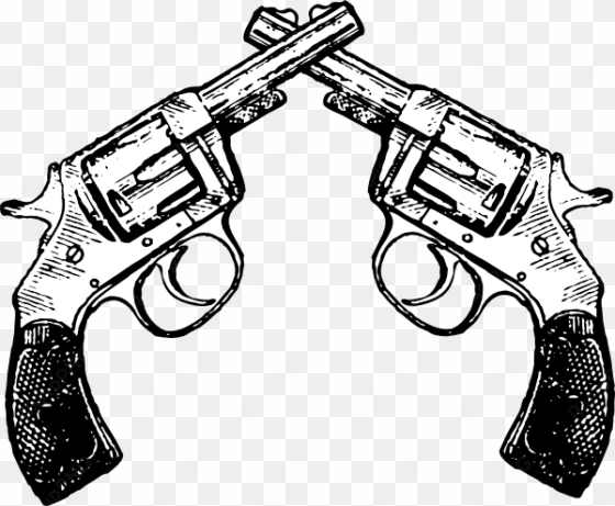 pistol tattoo drawing - pistols clip art