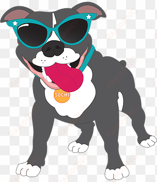 pit bull clipart happy - pitbull cartoon png