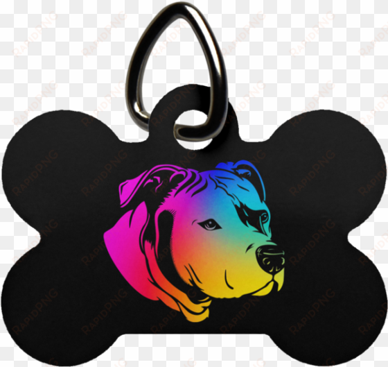 Pit Bull Dog Bone Pet Tag - Pet Tag transparent png image
