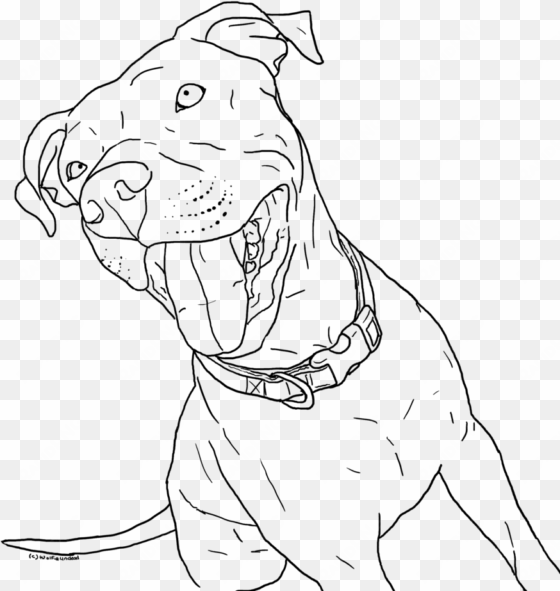 Pitbull Coloring Pages Little Coloring Page Pitbull - Drawing Of Baby Pitbull transparent png image