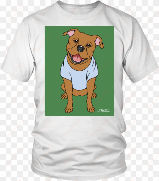 pitbull dog t-shirt - t shirt music white