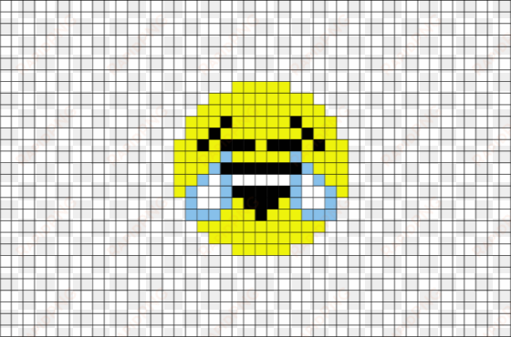 pixel art facile emoji