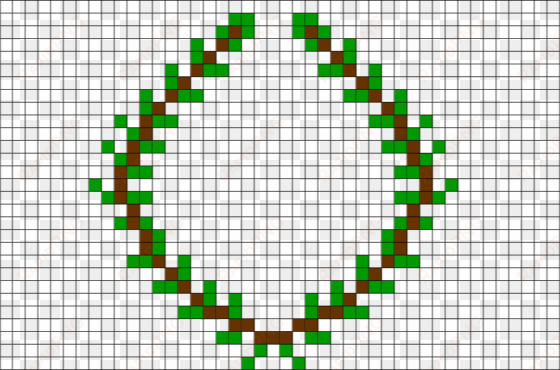 Pixel Art Leaf Crown transparent png image