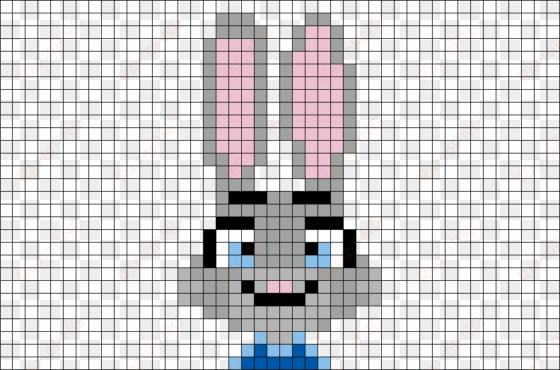 pixel art zootopia judy