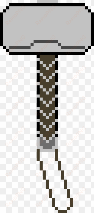 pixel thor hammer - pixel art thor hammer