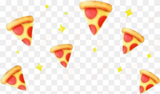 pizza head crown food png - filtros de snapchat png