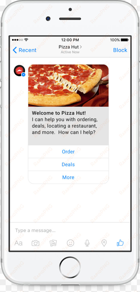 pizza hut chatbot - pizza hut pizza