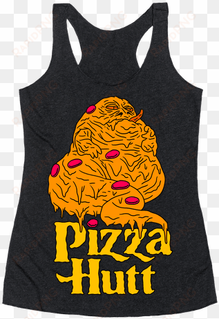 pizza hutt racerback tank top - not all who wander are lost t shirt