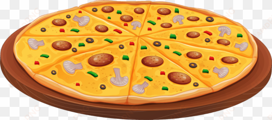 pizza with mushrooms png clipart - pizza clipart
