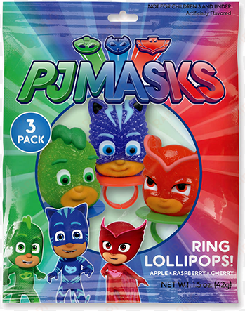 pj masks lollipop rings - pj masks sticker pad with 6 sheets