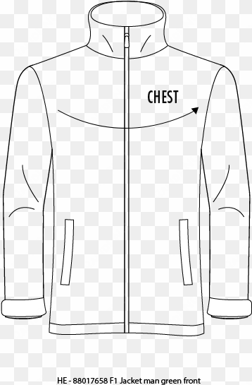 place the tape close under your arms and measure around - design jacket png