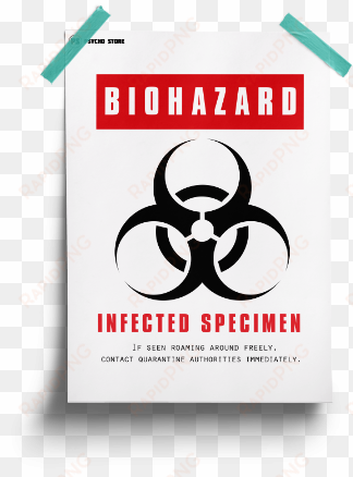 place this poster or gift this poster to an infected - biohazard symbol