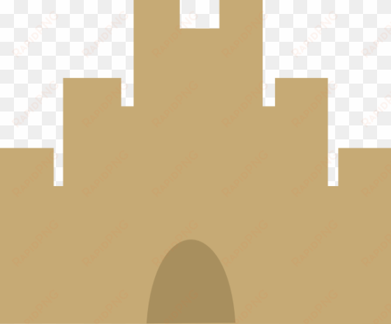 plain sand castle clip art - plain castle