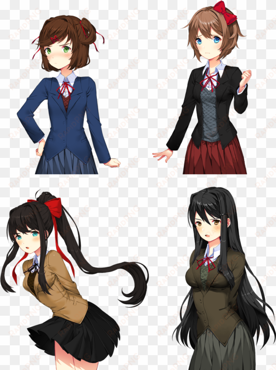 plain versions of ww2 doki's - doki doki monika communist