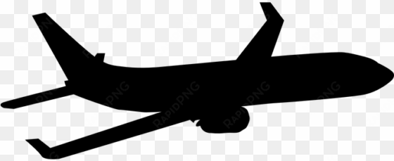 plane air transport travel flight aircraft - airplane silhouette png