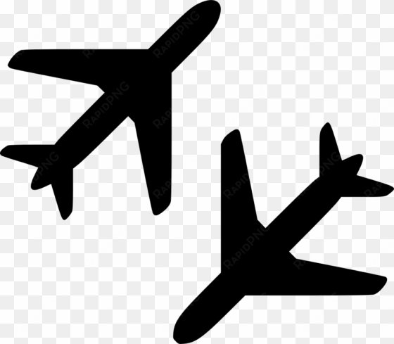 planes back forth diagonal comments - icon