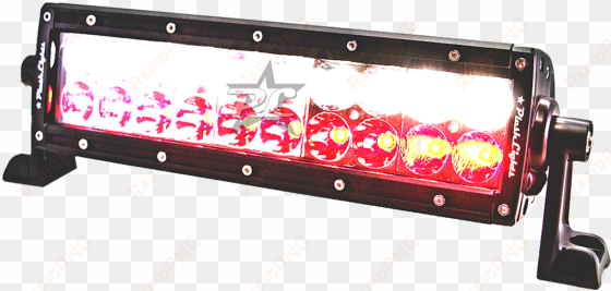 plashlights dual color led hunting light bar red white - white