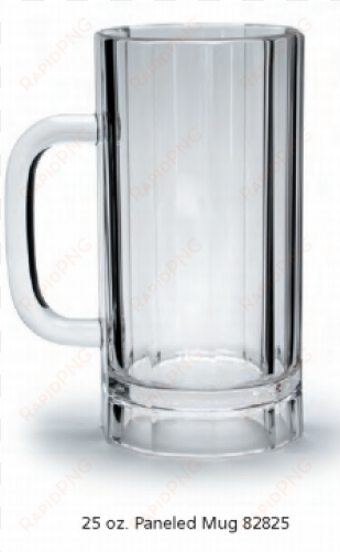 plastic beer mugs - 20 oz. paneled (case