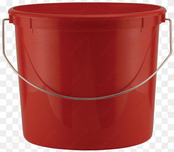 plastic bucket transparent images - red bucket