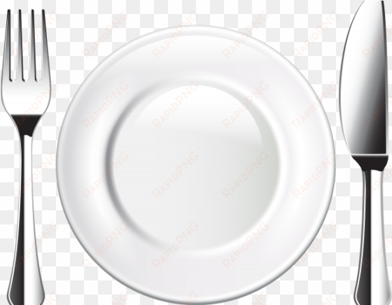 plates clipart plate knife fork - plate