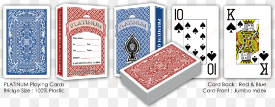 platinum generic and custom design playing cards - playing card