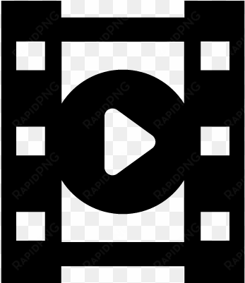 play movie symbol of film strip photogram vector - movie symbol