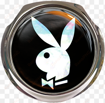 playboy car grille badge with fixings - zippo playboy logo black lasered lighter / 60000875
