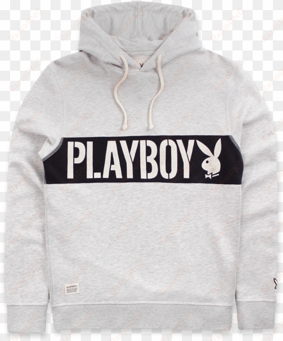 playboy hoodie - grey marl - hoodie