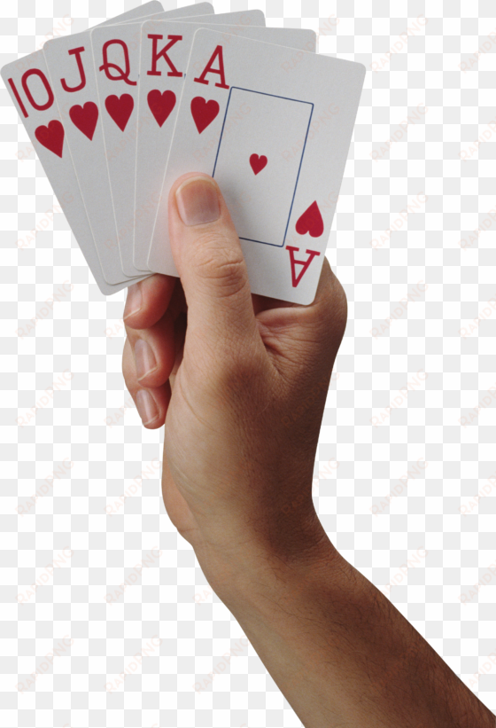 playing card on hand png image - ace any test [book]