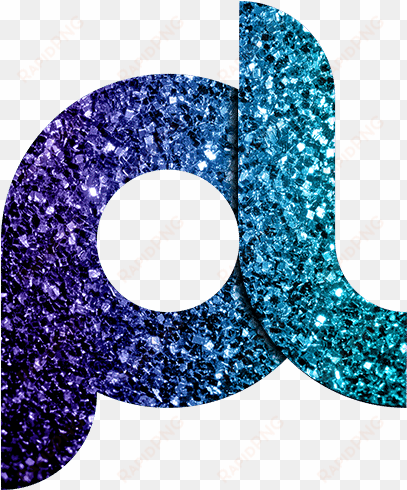 pldesign - society6 beautiful aqua blue ombre glitter sparkles
