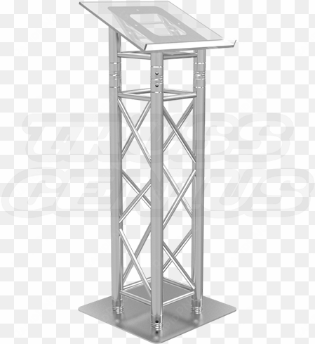 plexi truss lectern - truss podium