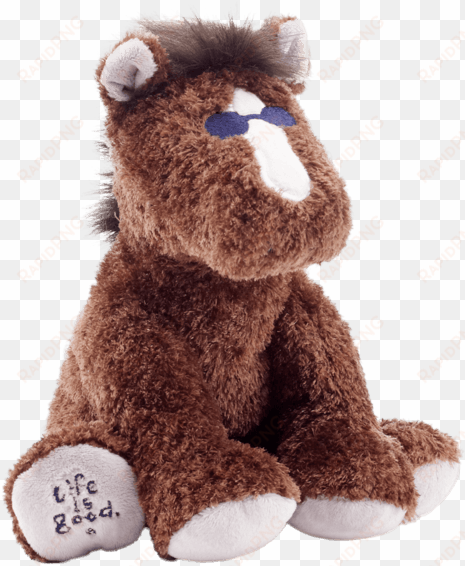 plush horse, brown - toy horse transparent png